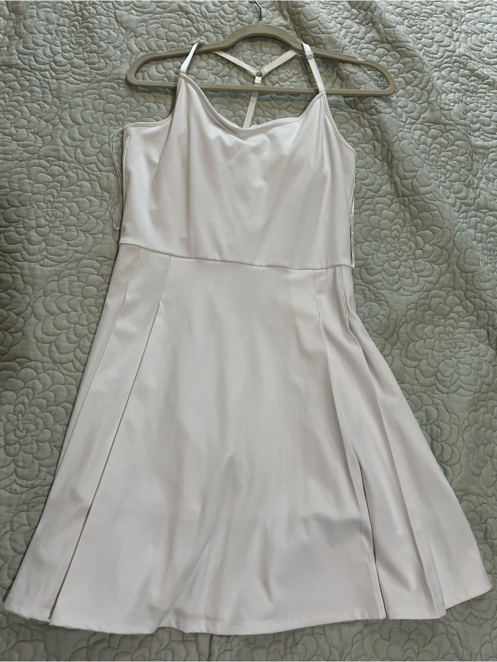 Tommy Bahama Light Cream A-Line Mini Dress with Strappy Back